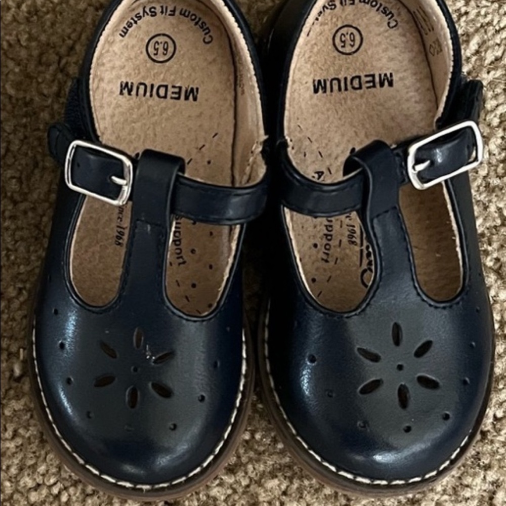 FootMates Little Girl Mary Jane Shoes Black